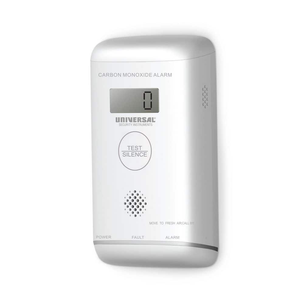 Universal Security Instruments Plug-In Carbon Monoxide Detector with 1-Year Replaceable Battery, Digital Display (3)