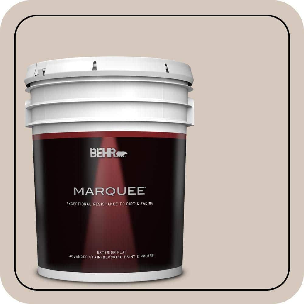 BEHR MARQUEE 5 gal. #N230-2 Old Map Flat Exterior Paint & Primer