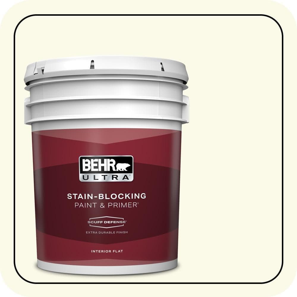 BEHR ULTRA 5 gal. #BXC-86 Elderflower Extra Durable Flat Interior Paint & Primer