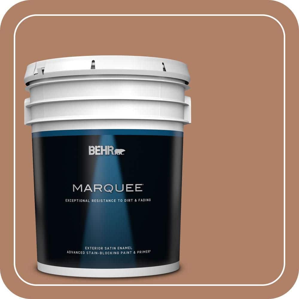 BEHR MARQUEE 5 gal. #S210-5 Cider Spice Satin Enamel Exterior Paint & Primer