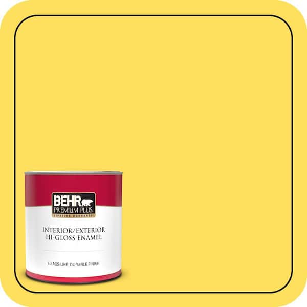BEHR PREMIUM PLUS #380B-5 Neon Light Flat Low Odor & Primer (3)