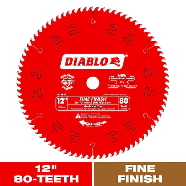 DIABLO 12in. x 80-Tooth Fine Finish Saw Blade for Wood (2)