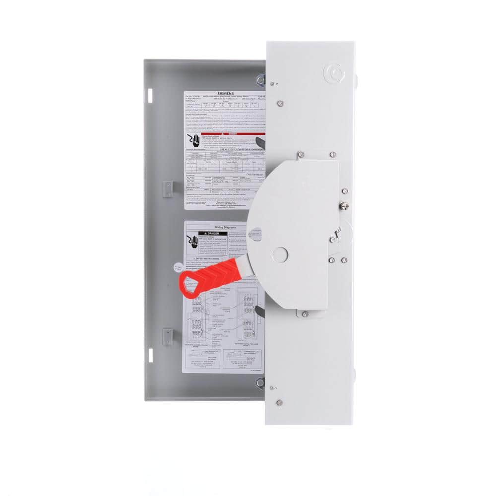 Siemens Double Throw 30 Amp 600-Volt 3-Pole Indoor Non-Fusible Safety Switch (2)