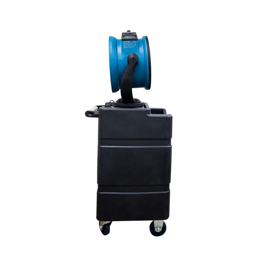 XPOWER 14 in. 3-Speed Misting Personal Fan in Blue with Oscillation, Water Pump, Hose and 23.7 Gal. Water Tank (2)