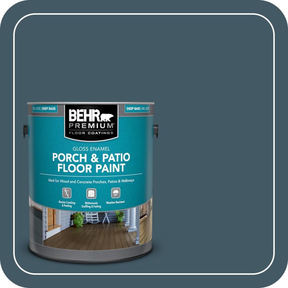 BEHR PREMIUM 1 gal. #S480-7 Midnight in the Tropics Gloss Enamel Interior/Exterior Porch and Patio Floor Paint