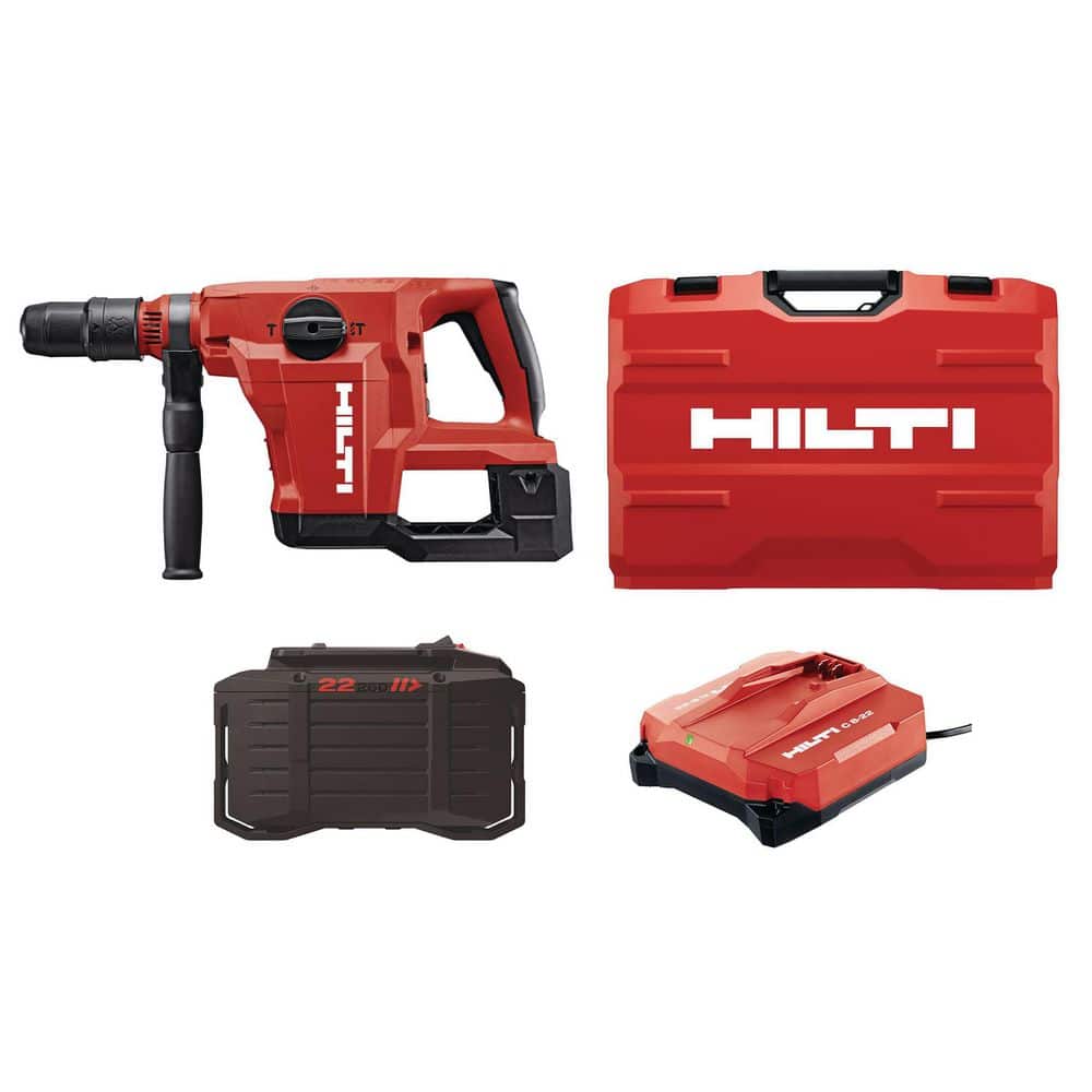 Hilti 22V NURON TE 60 Li-Ion Cordless Brushless 1-9/16 in. SDS-Max Rotary Hammer Drill Kit with (2) Batteries and Charger (1)