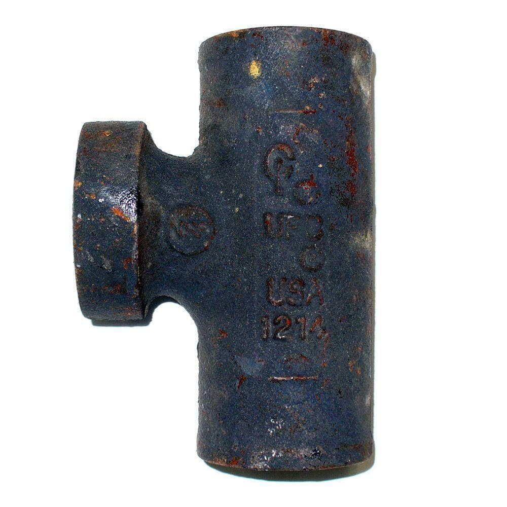 AB and I Foundry 2 in. x 2 in. x 1-1/2 in. Cast-Iron Sanitary Tee