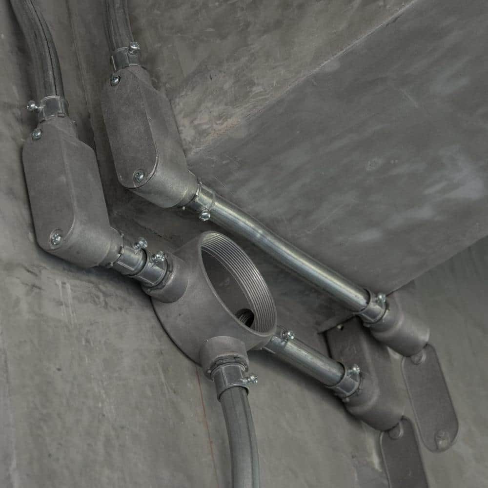 Yichuhaoxi RLB300 Threaded LB Conduit Body, Die Cast Aluminum, Stamped Steel Cover, 3-Inch, Gray (2)