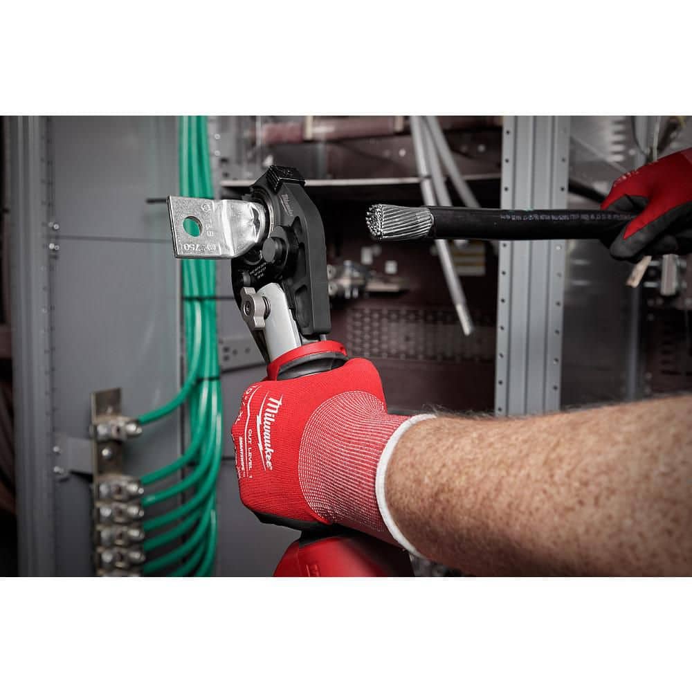 Milwaukee 750 MCM Cu/Al Crimping Jaw with 400-750 MCM Al 6-Ton U Style Dies (3)