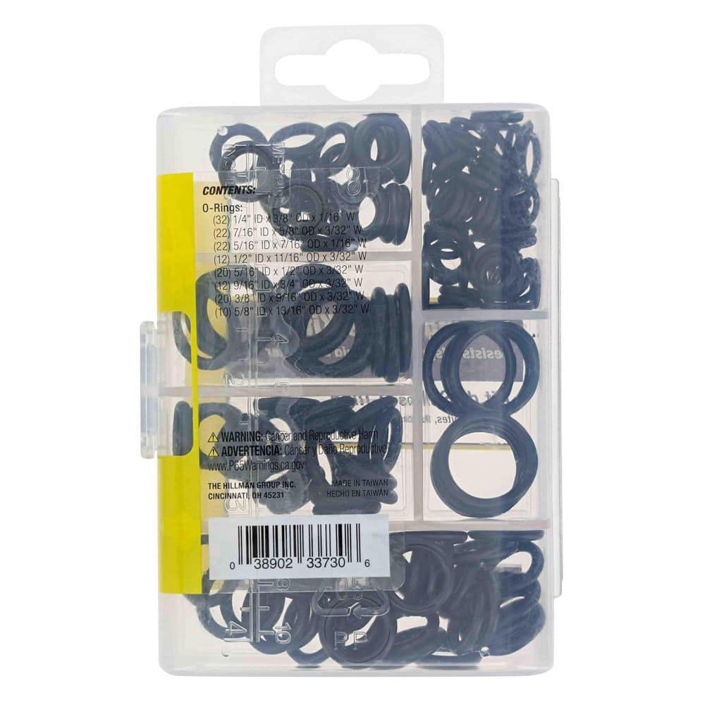 Hillman Black O-Ring Seals Assorted Kit (150-Pack) (2)