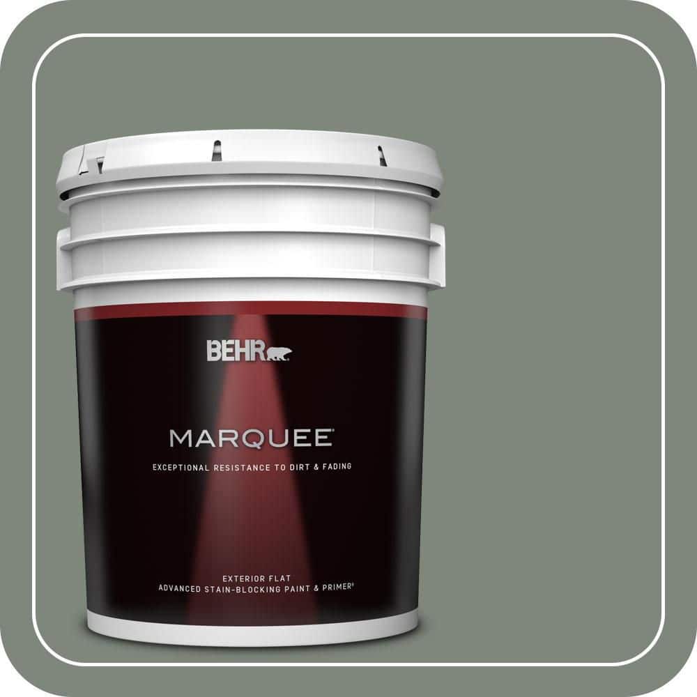 BEHR MARQUEE 5 gal. #N410-5 Village Green Flat Exterior Paint & Primer