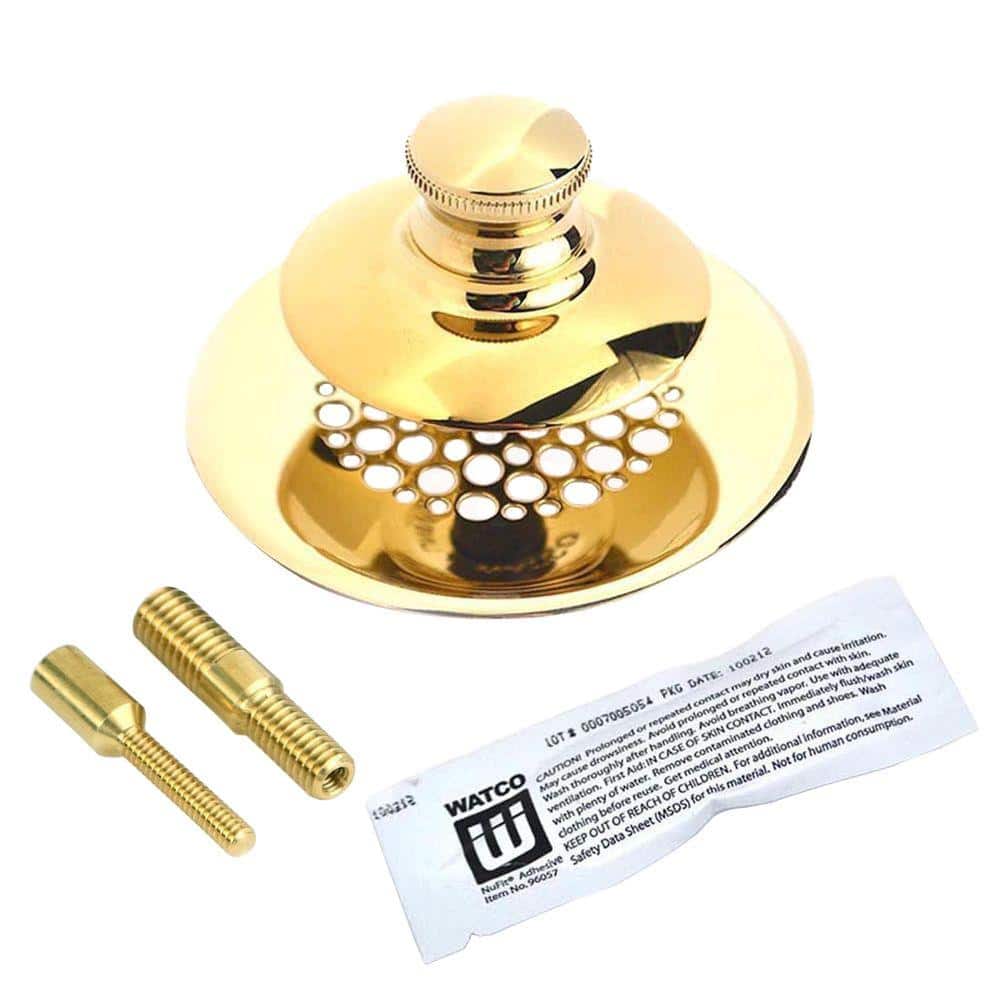 Watco Universal NuFit Push Pull Tub Stopper with Grid and Silicone - 2 Pin