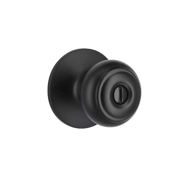 Defiant Hartford Matte Black Bed/Bath Door Knob (2)
