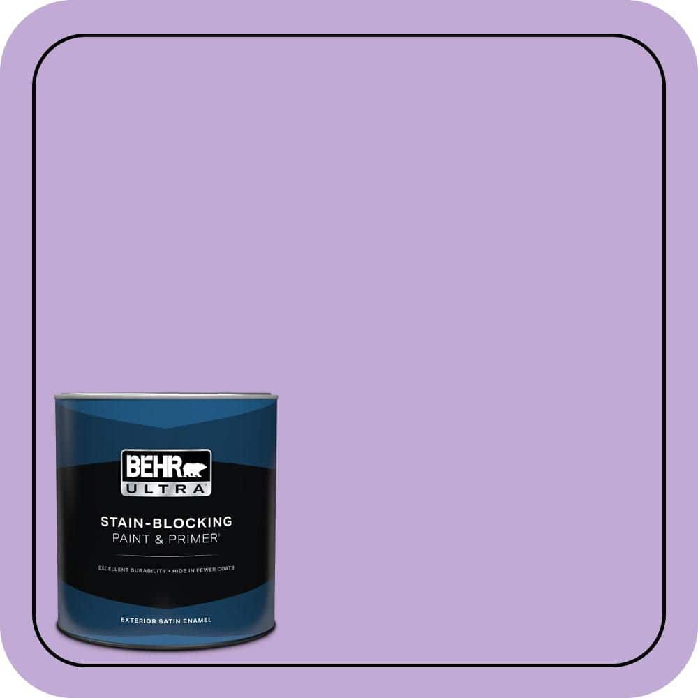BEHR ULTRA 1 qt. #MQ4-59 Purple Gladiola Satin Enamel Exterior Paint & Primer