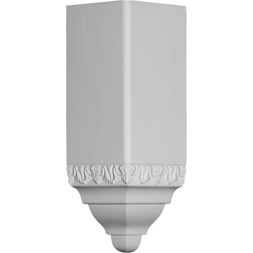 Ekena Millwork 3-1/2 in. x 3-1/2 in. x 13 in. Polyurethane Inside Corner for Moulding Profiles (1)