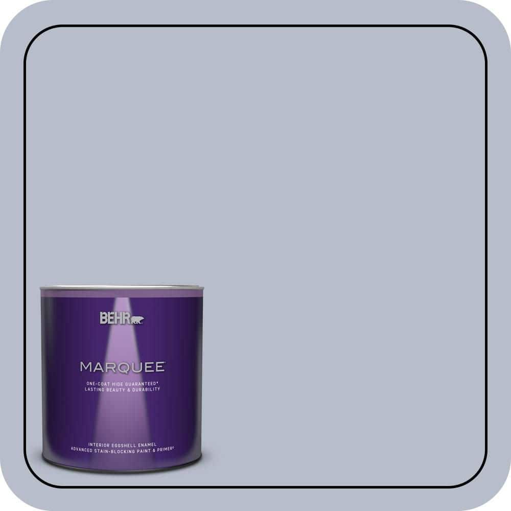 BEHR MARQUEE 1 qt. #610F-4 Silver Service Eggshell Enamel Interior Paint & Primer