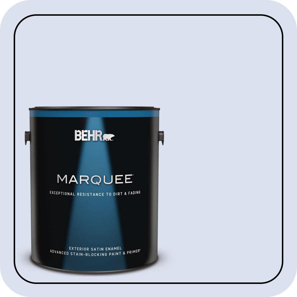 BEHR MARQUEE 1 gal. #P540-1 Vaguely Violet Satin Enamel Exterior Paint & Primer
