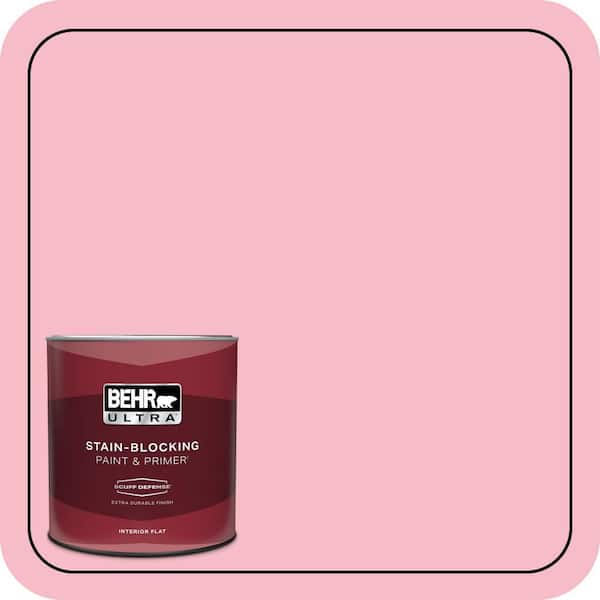 BEHR PREMIUM PLUS #120C-2 Pink Punch Flat Low Odor & Primer (2)