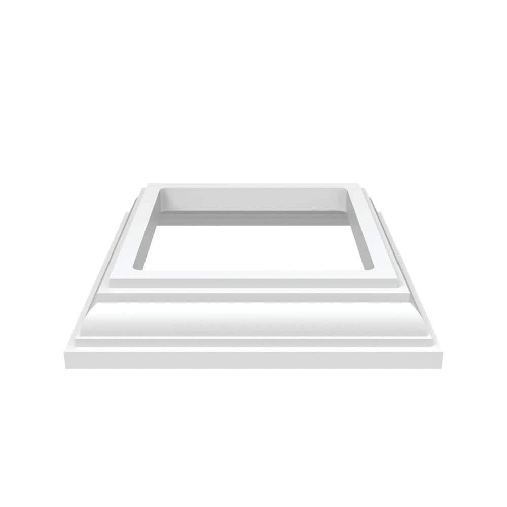 Veranda 4 in. x 4 in. White New England Base Trim (3)