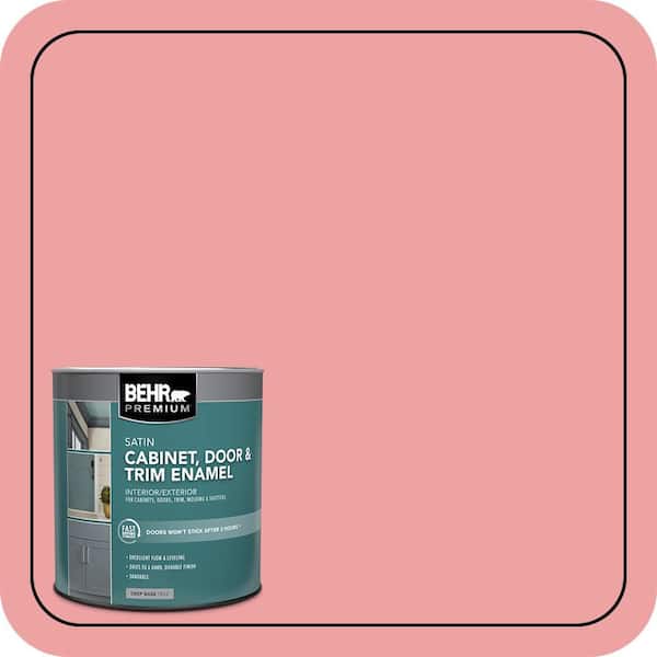 BEHR PREMIUM 1 qt. #P170-3 Infatuation Satin Enamel Interior/Exterior Cabinet, Door & Trim Paint (2)