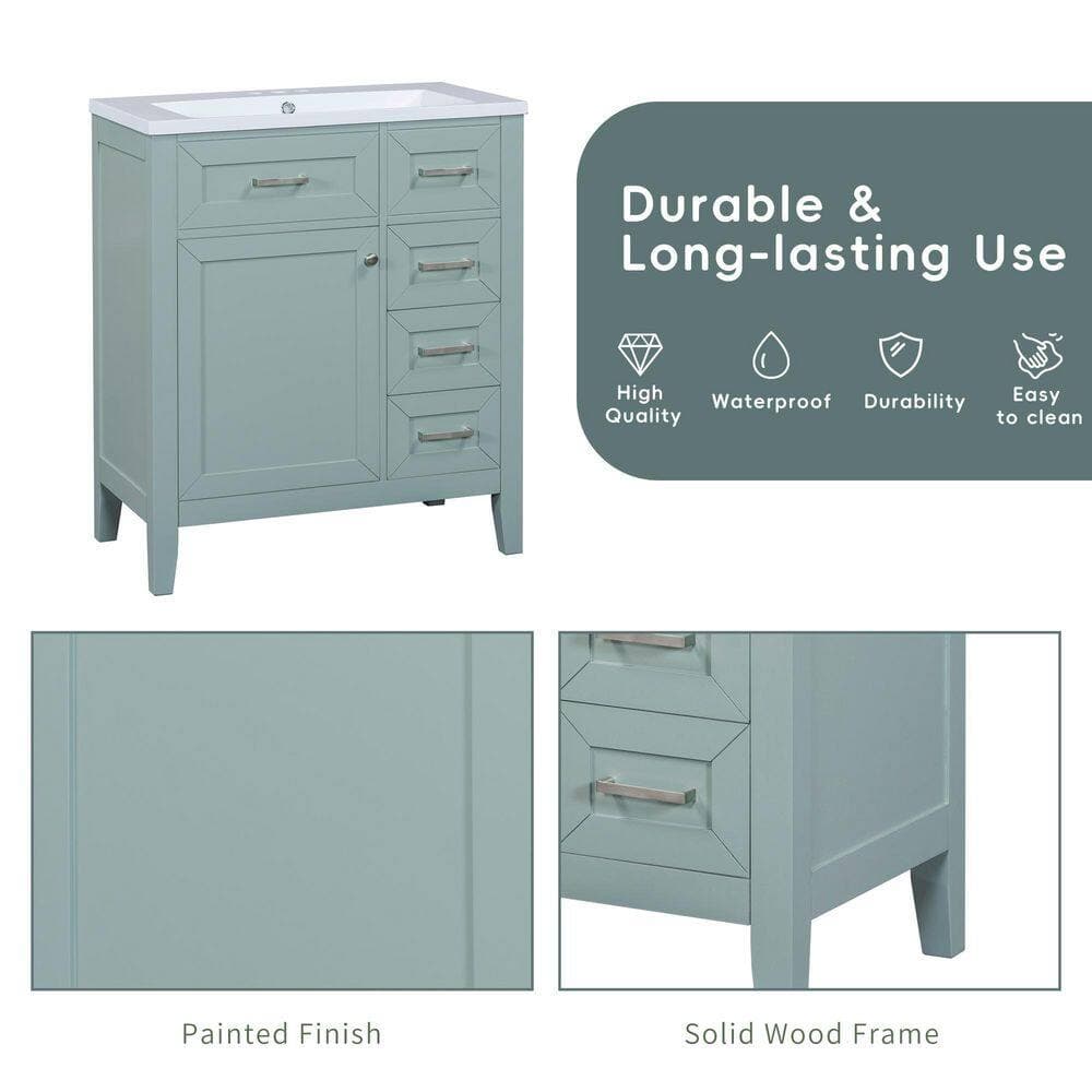 Boosicavelly 29.52 in. W 17.71 in. D 35.00 in. H Freestanding Bath Vanity Cabinet without Top (2)