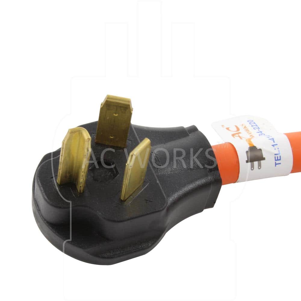 AC WORKS 10/3 STW 1.5 ft. Welder Adapter Cord 3-Prong 10-30P Dryer Plug to 6-50R Welder Outlet (3)