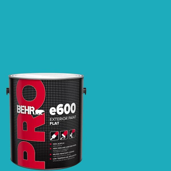 BEHR PRO 1 gal. #P470-5 Placid Sea Flat Exterior Paint (2)