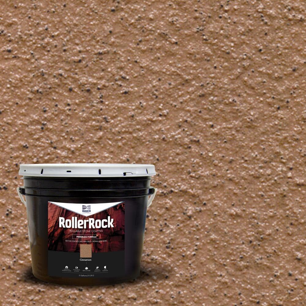 DAICH RollerRock Self-Priming Concrete Coating Cinnamon Interior Exterior