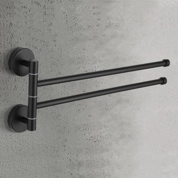 Nameeks General Hotel 14.5 in. Wall Mounted Towel Bar in Matte Black (2)