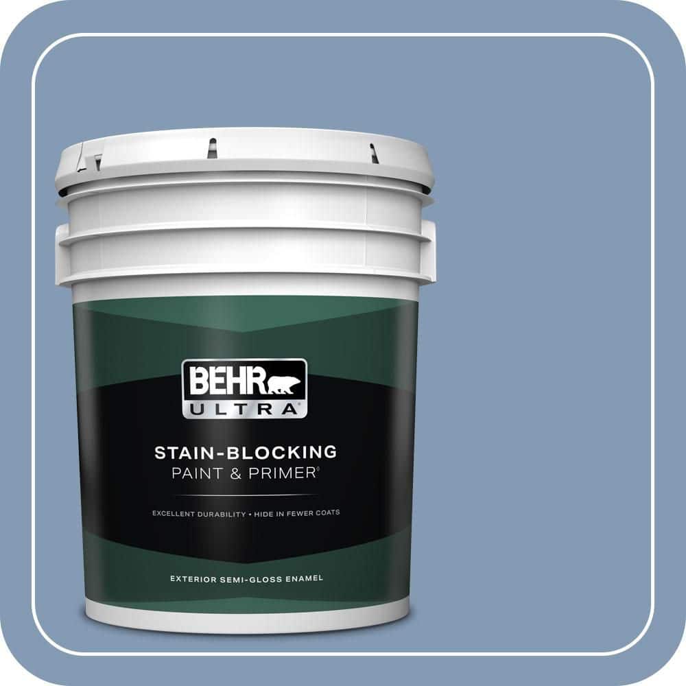 BEHR ULTRA 5 gal. #MQ5-51 Mystery Semi-Gloss Enamel Exterior Paint & Primer