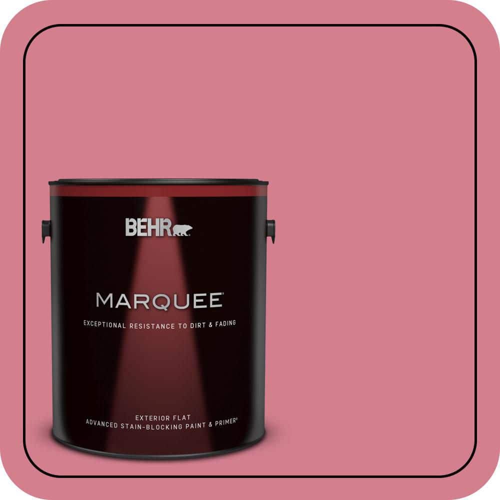 BEHR MARQUEE 1 gal. #P140-4 I Pink I Can Flat Exterior Paint & Primer