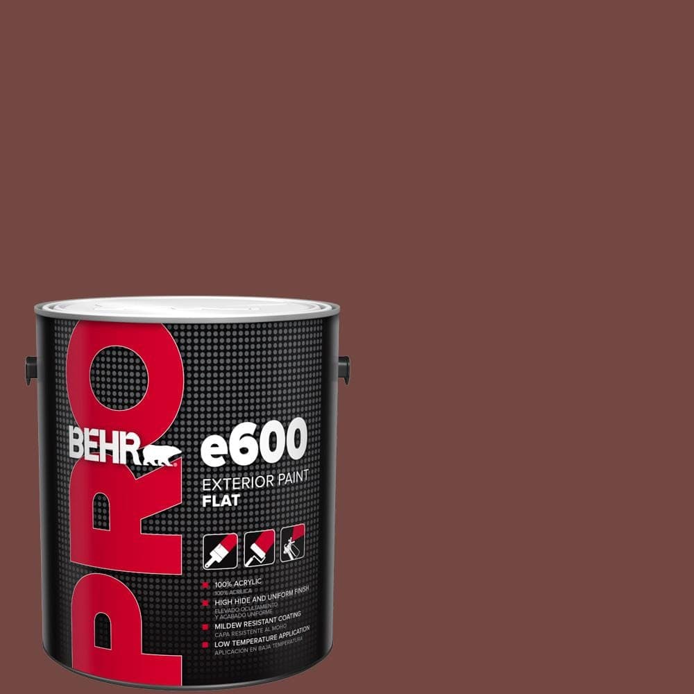 BEHR PRO 1 gal. #160F-7 Burnished Mahogany Flat Exterior Paint