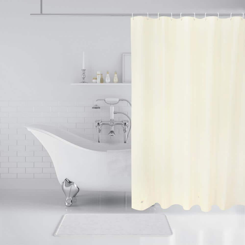 RAY STAR Raystar PEVA 70 in. x 72 in. Solid Beige Waterproof Shower Curtain Liner