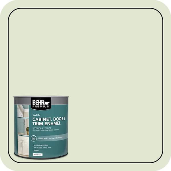 BEHR PREMIUM 1 qt. #M370-2 Cabbage Leaf Satin Enamel Interior/Exterior Cabinet, Door & Trim Paint (2)