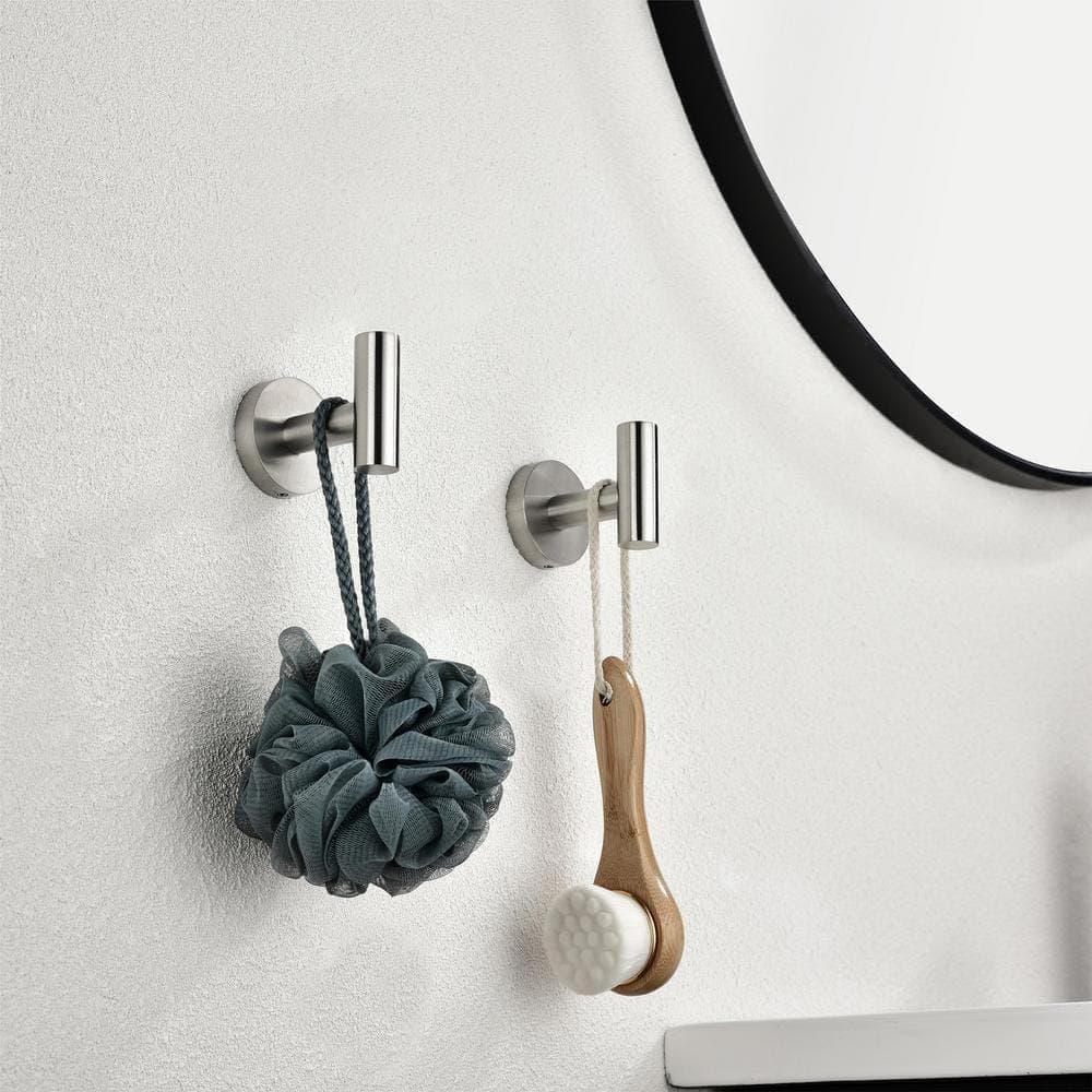 GQB 6-Piece Bath Hardware Set with 23.6 in. Towel Rack, Towel Ring, Towel Hook, Toilet Paper Holder (3)