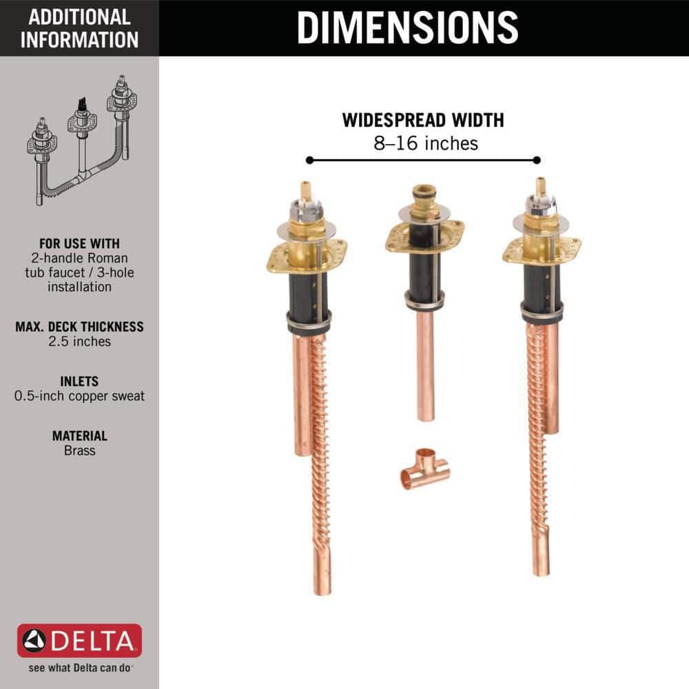 Delta Roman Tub Rough-In Valve with Flexible Mounting Arrangement (3)