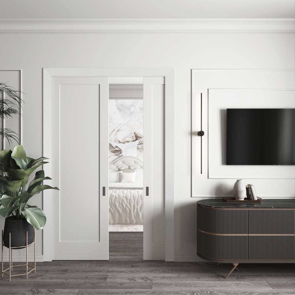 RESO RT 251 5/8 D in. x 2-1/2 W x 84 L in. Primed Pine Wood Finger-Joined Moliding Casing for 28 in. Door One Side (3)