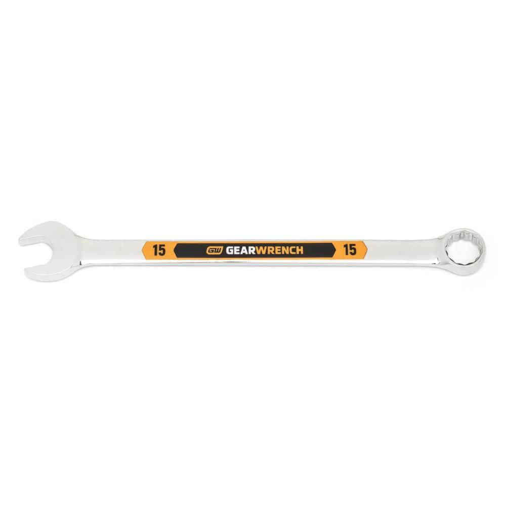 GEARWRENCH 15 mm 12-Point Hi-Viz Long Pattern Combination Wrench