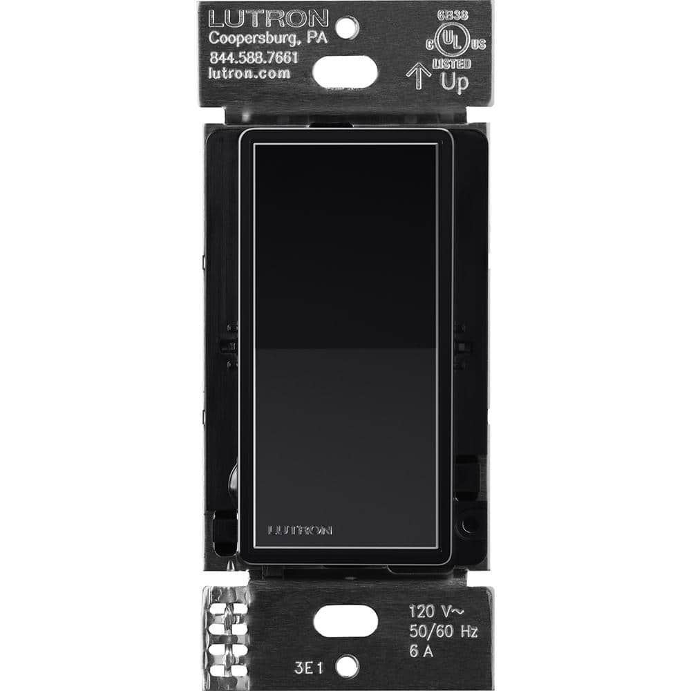 Lutron Sunnata On/Off Accessory Switch, only for use with Sunnata LED Dimmers, Black (ST-AS-BL)