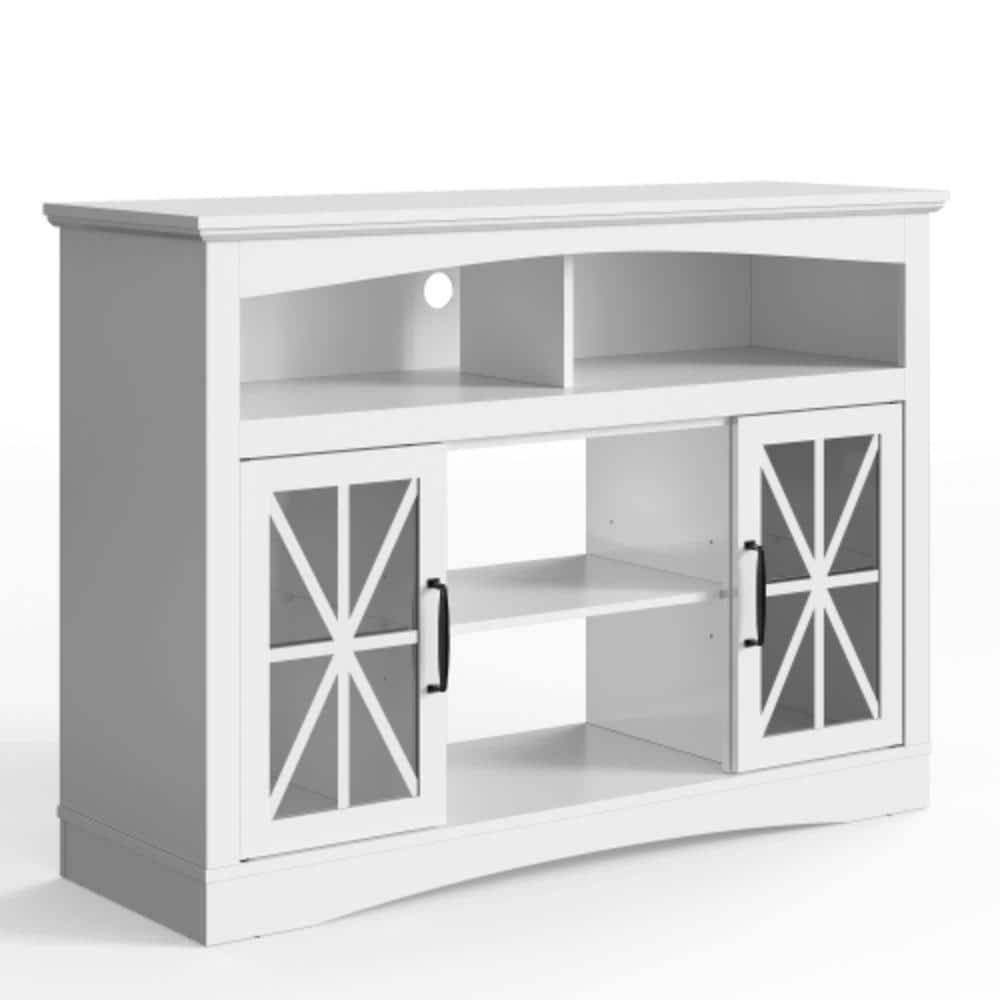 Unbranded 47.2 in. W x 15.7 in. D x 33.8 in. H Bathroom White Linen Cabinet (1)