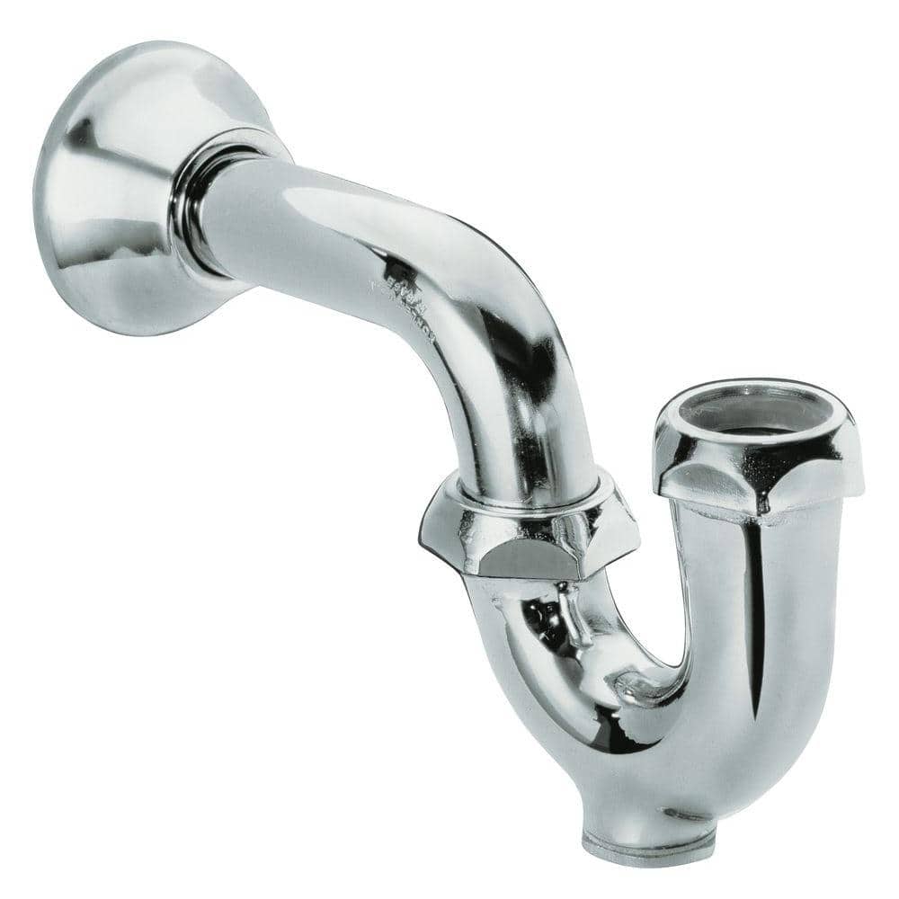 KOHLER 1-1/2 in. x 1-1/2 in. Brass Slip x Slip Adjustable P-trap in Polished Chrome