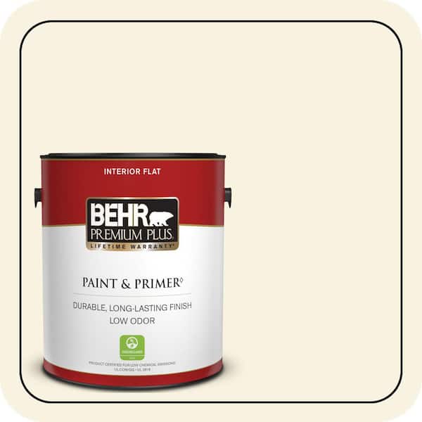BEHR PREMIUM PLUS #BWC-03 Lively White Exterior Stain-Blocking Paint & Primer (2)