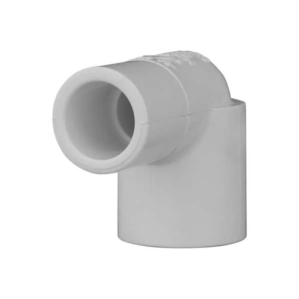 Charlotte Pipe 1-1/4 in. PVC Schedule 40 90-Degree Spigot x S Street Elbow Fitting (2)