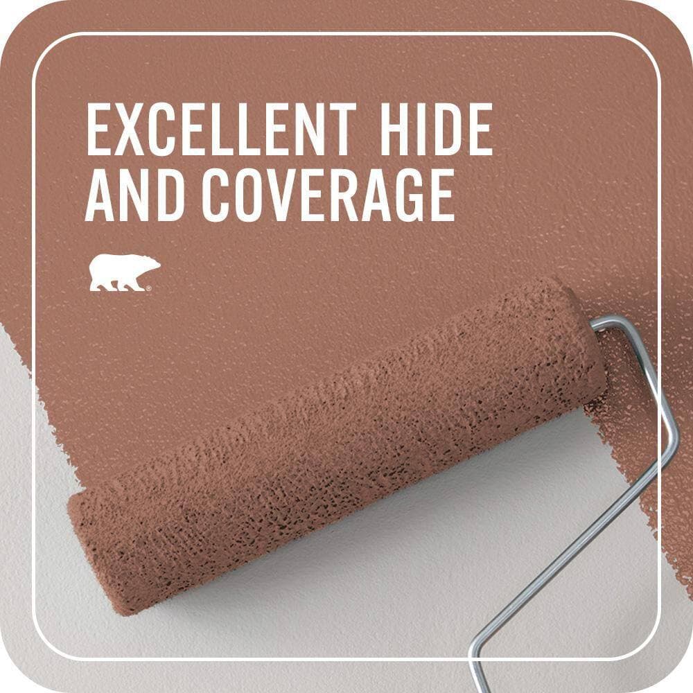 BEHR PREMIUM PLUS 1 qt. #MQ1-60 Sienna Flat EcoMix Plant-Based Interior Paint & Primer (2)