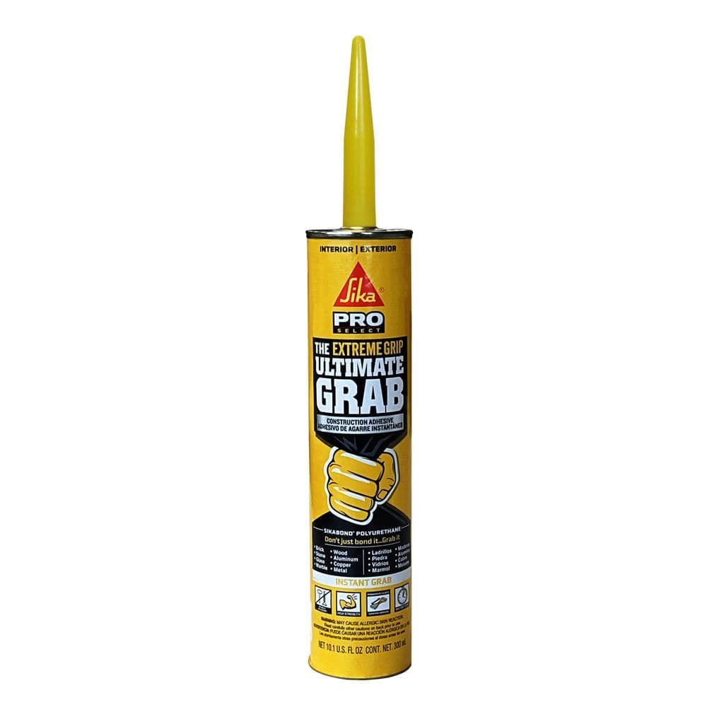 10.1 fl. oz. SikaBond Ultimate Grab Adhesive Instant Bond Elastic Polyurethane