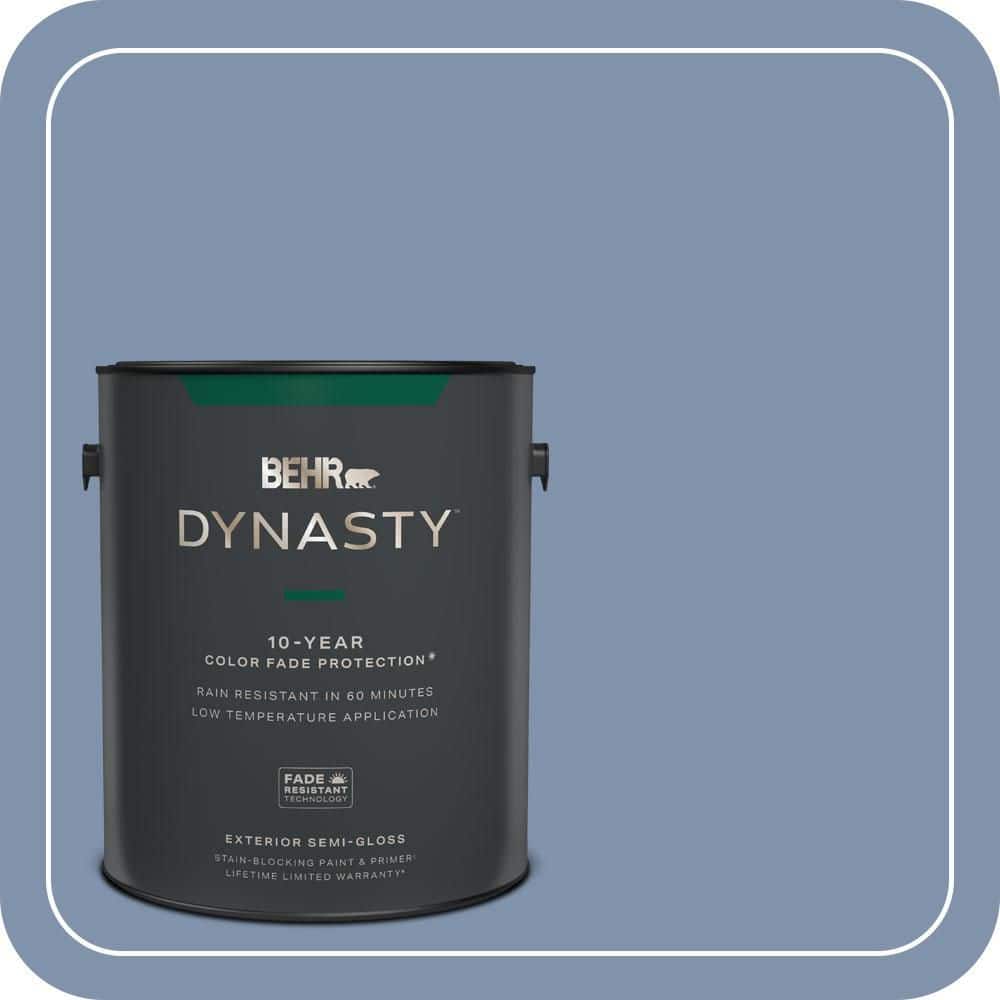 BEHR DYNASTY 1 gal. #T16-13 Stratus Semi-Gloss Enamel Exterior Stain-Blocking Paint & Primer