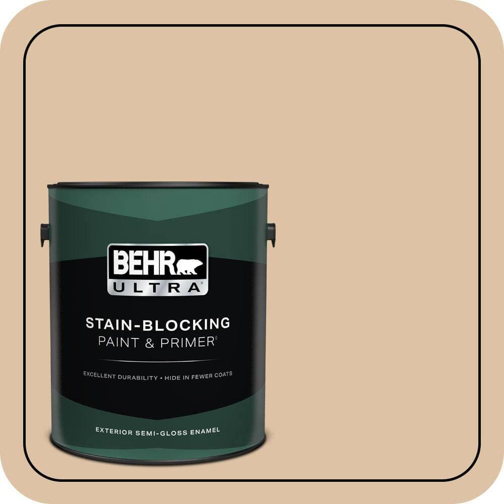 BEHR ULTRA 1 gal. #N280-3 Louvre Semi-Gloss Enamel Exterior Paint & Primer