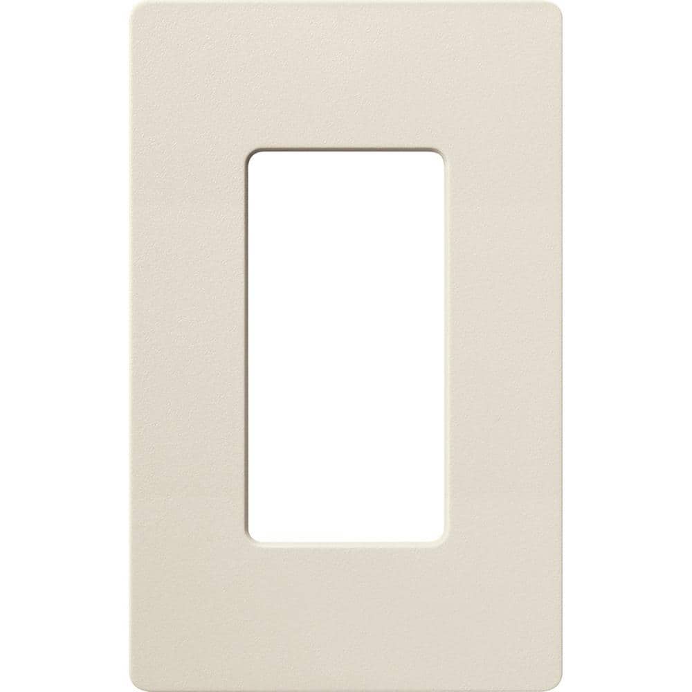 Lutron Claro 1 Gang Wall Plate for Decorator/Rocker Switches, Satin, Pumice (SC-1-PM) (1-Pack)