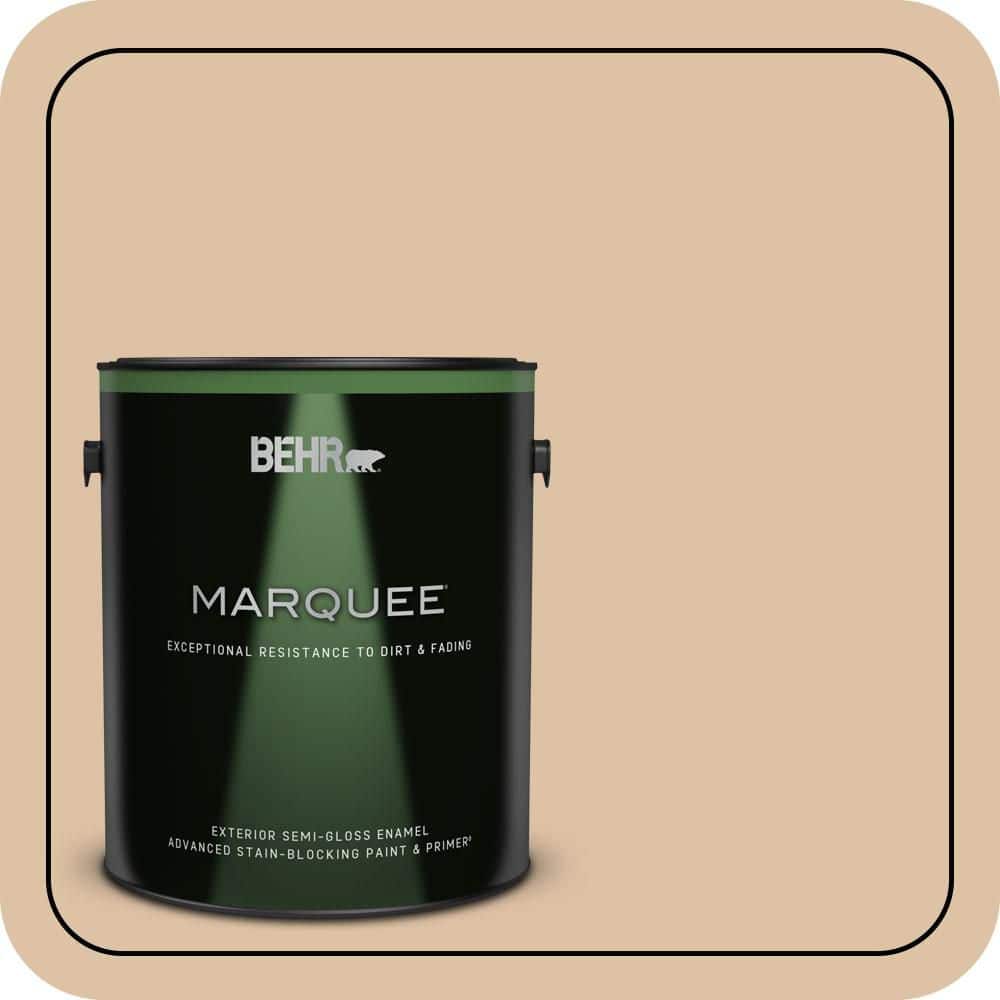 BEHR MARQUEE 1 gal. #N280-3 Louvre Semi-Gloss Enamel Exterior Paint & Primer