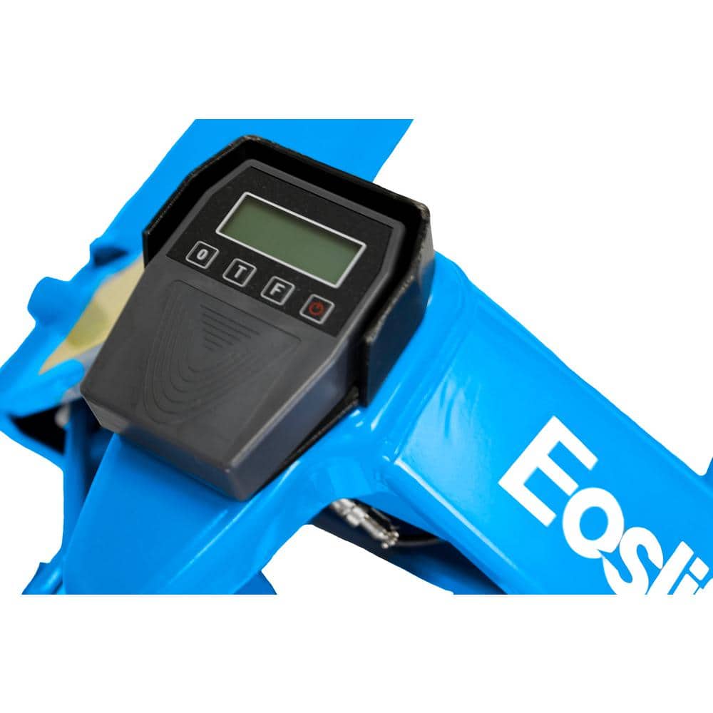 Eoslift E20V Built-In Scale 27 in. x 48 in. 4,400 lbs. Manual Pallet Truck German Seal System with Polyurethane Wheels (3)